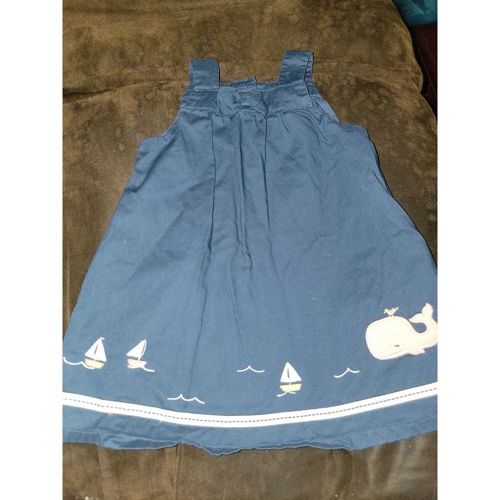 Janie and jack baby whale layette line dress size 6 12 months
